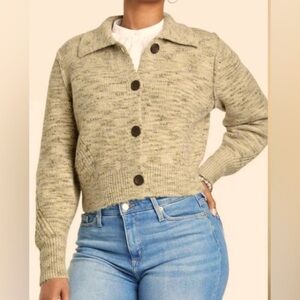 Universal Thread Collared Knit‎ Cardigan Sweater Neutral Button Down Cropped XXL